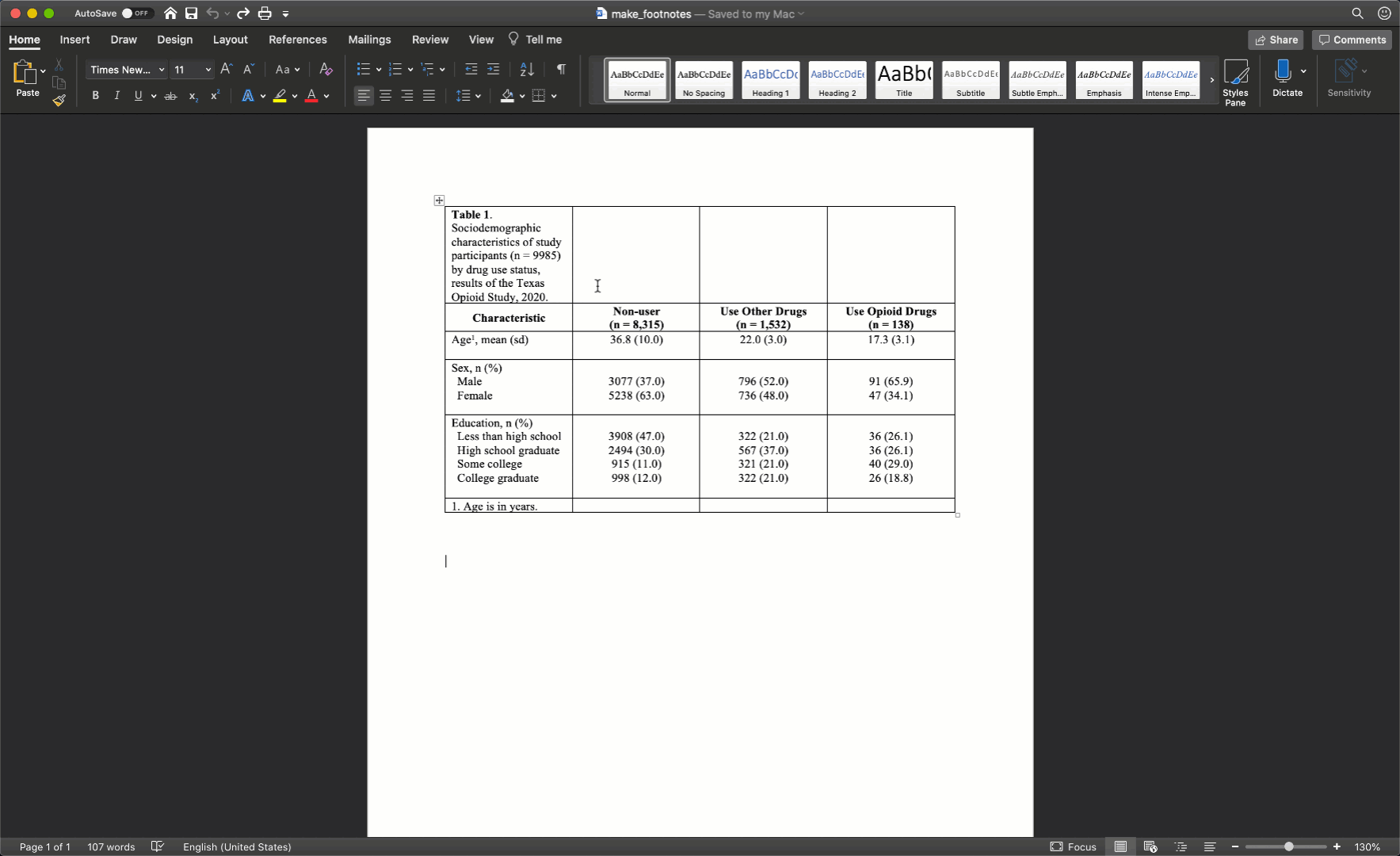 A gif showing how to merge table cells in Microsoft Word.
